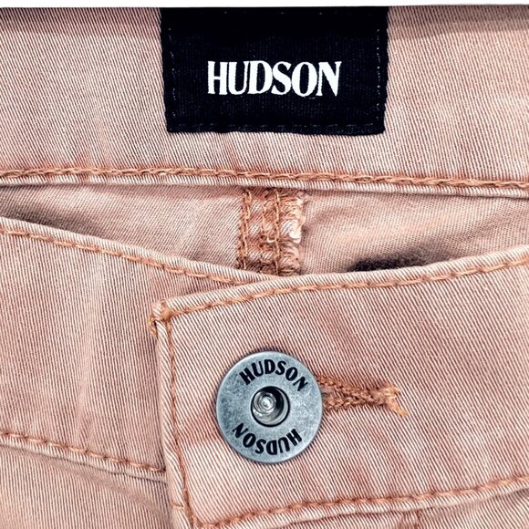 $175.00 Hudson Men's Blake Slim Straight Leg Stretch Light Brown Pants Sz 34 NWT - Picture 6 of 9